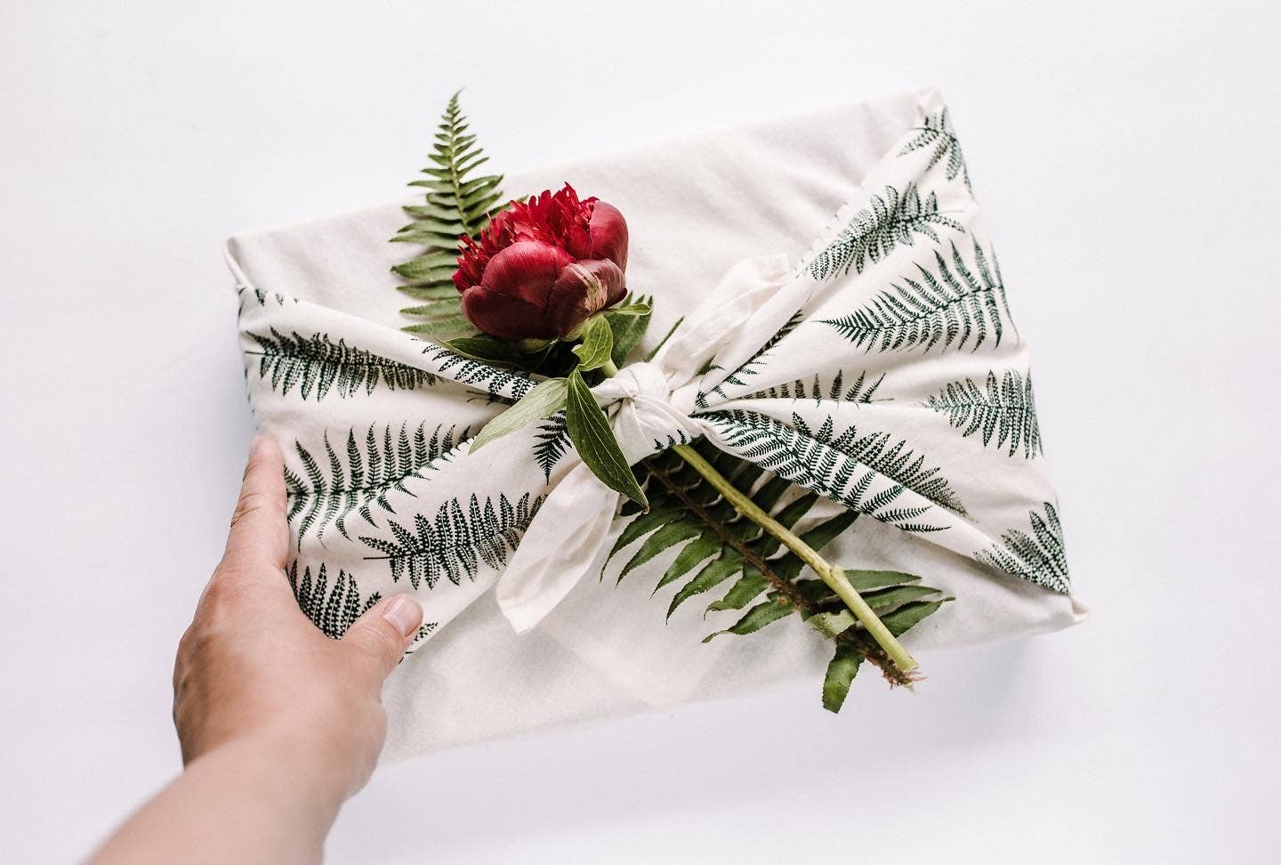Reusable Gift Wrap - Furoshiki Style - Fern