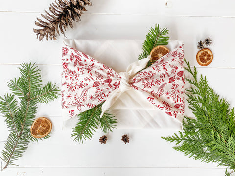 Reusable Gift Wrap - Furoshiki Style - Christmas time